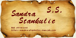 Sandra Stankulić vizit kartica